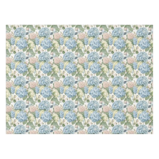 Bloemen, hortensia's,  rozen, roze rozen tafelkleed (Voorkant (Horizontaal))