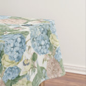 Bloemen, hortensia's,  rozen, roze rozen tafelkleed (Voorbeeld)