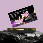 Bloemen Hot Stone Massage Visitekaartjes