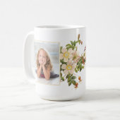 Bloemen houden van je foto koffiemok (Voorkant links)