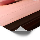 Bloemen houden van Valentijnsdag boeketten rood ro Poster (Hoek)