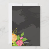 Bloemen Housewarming Party Uitnodiging (Achterkant)