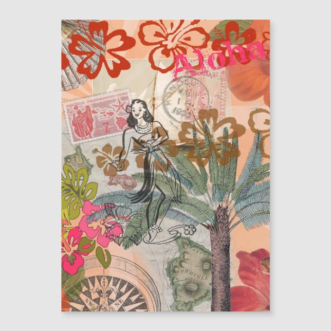  bloemen Hula Colorful Hawaiian Tropical (Voorkant)