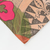  bloemen Hula Colorful Hawaiian Tropical Fleece Deken (Hoek)