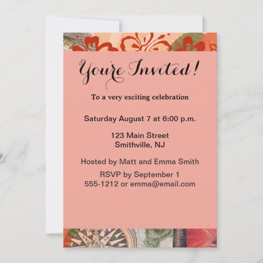  bloemen Hula Colorful Hawaiian Tropical Kaart (Voorkant)