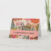 bloemen Hula Colorful Hawaiian Tropical Kaart (Voorkant)