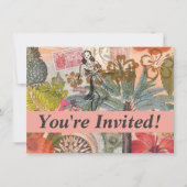  bloemen Hula Colorful Hawaiian Tropical Kaart (Voorkant)