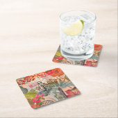  bloemen Hula Colorful Hawaiian Tropical Kartonnen Onderzetters (Insitu)