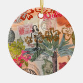  bloemen Hula Colorful Hawaiian Tropical Keramisch Ornament (Voorkant)