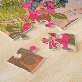  bloemen Hula Colorful Hawaiian Tropical Legpuzzel (Zijkant)