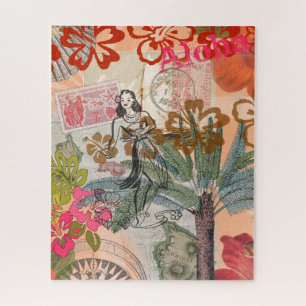  bloemen Hula Colorful Hawaiian Tropical Legpuzzel