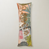 bloemen Hula Colorful Hawaiian Tropical Lichaamskussen (Achterkant (Verticaal))