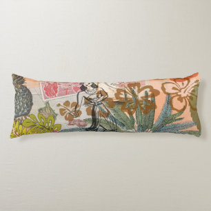 bloemen Hula Colorful Hawaiian Tropical Lichaamskussen