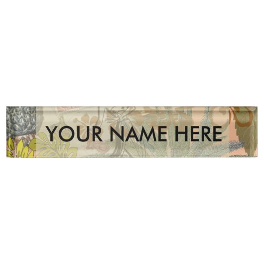 bloemen Hula Colorful Hawaiian Tropical Naambordje (Voorkant)