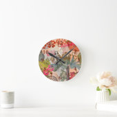  bloemen Hula Colorful Hawaiian Tropical Ronde Klok (Huis)