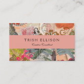  bloemen Hula Colorful Hawaiian Tropical Visitekaartje (Voorkant)