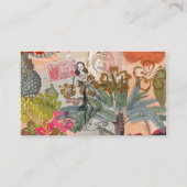  bloemen Hula Colorful Hawaiian Tropical Visitekaartje (Achterkant)