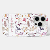 Bloemen Hummingbird iPhone Case - Moederdag Gift (Achterkant (horizontaal))