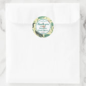  Bloemen Hummingbird Vrijgezellenfeest Dank u Ronde Sticker (Tas)