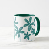 bloemen - Hunter Green Mok (Voorkant rechts)