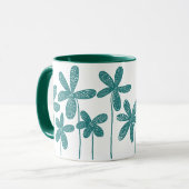 bloemen - Hunter Green Mok (Voorkant links)