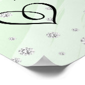  Bloemen Huwelijk Welkom Poster (Hoek)