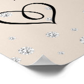  Bloemen Huwelijk Welkom Teken Poster (Hoek)