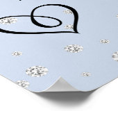  Bloemen Huwelijk Welkom Teken Poster (Hoek)