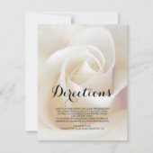 Bloemen Huwelijks Richtingen Insteekkaart Kaart (Voorkant)