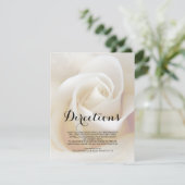 Bloemen Huwelijks Richtingen Insteekkaart Kaart (Staand voorkant)