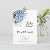 Bloemen Huwelijks Uitnodiging Bewaar De Datum (Staand voorkant)