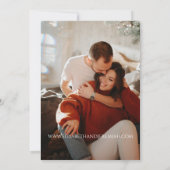 Bloemen Huwelijksfoto Save the Date Aankondiging (Achterkant)