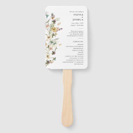 Bloemen Huwelijksprogramma Handwaaier