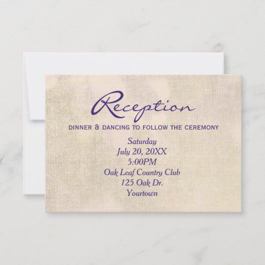 Bloemen Huwelijksreceptie Uitnodiging (Voorkant)