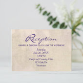 Bloemen Huwelijksreceptie Uitnodiging (Staand voorkant)