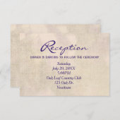 Bloemen Huwelijksreceptie Uitnodiging (Voorkant / Achterkant)