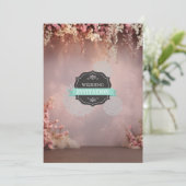  Bloemen Huwelijksuitnodiging - Elegant Lijst Kaart (Staand voorkant)