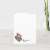 Bloemen Huwelijksuitnodiging-Sedona Cactus Flower (Achterkant)