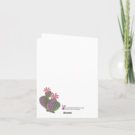 Bloemen Huwelijksuitnodiging-Sedona Cactus Flower (Achterkant)