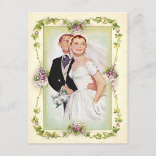 bloemen, huwelijksuitnodiging, uitnodiging briefkaart