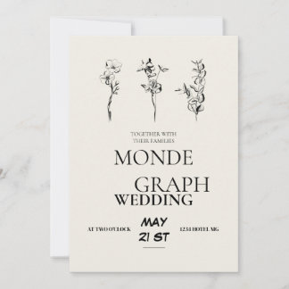 Bloemen Huwelijksuitnodigingen Kunst Kaart
