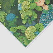 Bloemen Hydrangea Pet Leuke Tuin Decoupage Links 1 Tissuepapier (Detail)