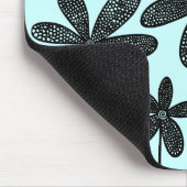 bloemen - Ice Blue Muismat (Hoek)