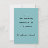 Bloemen Ice Cream Delight uitnodiging (Achterkant)