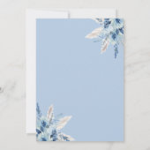 Bloemen Iets Blauw Bow Parels en Prosecco Kaart (Achterkant)