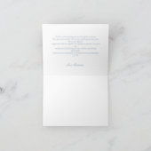 Bloemen Iets blauw voor ik Vrijgezellenfeest doe Bedankkaart (Binnen)