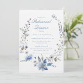 Bloemen Iets blauw voordat ik het repetitiediner d Kaart (Staand voorkant)