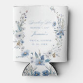 Bloemen Iets blauw voordat ik Vrijgezellenfeest do Blikjeskoeler (Voorkant)