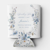 Bloemen Iets blauw voordat ik Vrijgezellenfeest do Blikjeskoeler (Achterkant)