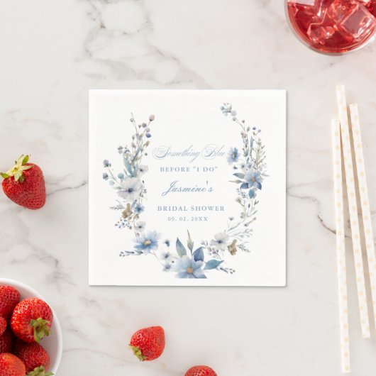 Bloemen Iets blauw voordat ik Vrijgezellenfeest do Servet (Insitu)